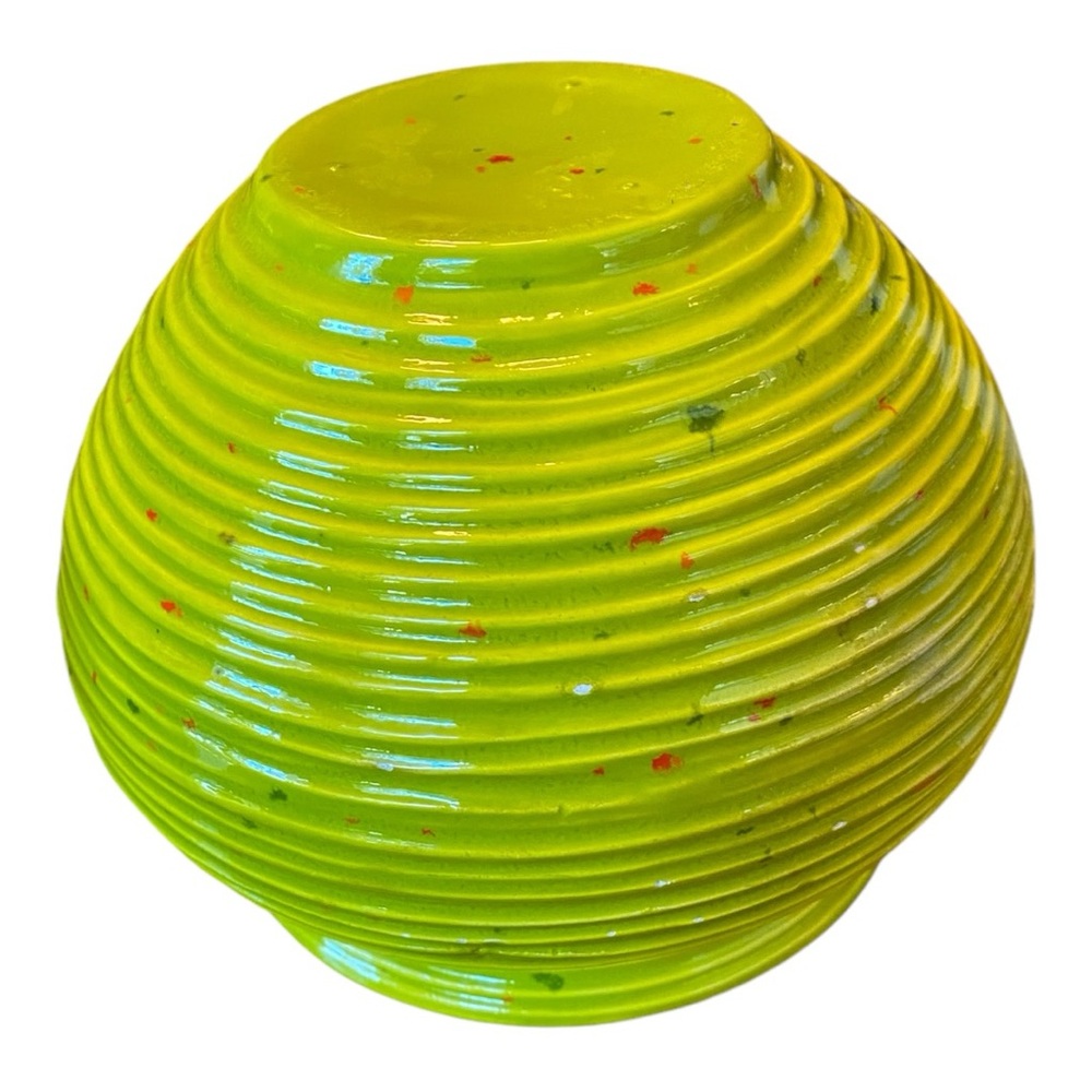 🌟 Gorgeous Mid-Century Style Ribbed Beehive Ceramic Planter Vase 🌟 - Picture 5 of 7